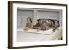 Family Sitting in Car Outside Garage-William P. Gottlieb-Framed Photographic Print