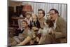 Family Sitting on Couch Together-William P. Gottlieb-Mounted Photographic Print