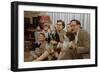 Family Sitting on Couch Together-William P. Gottlieb-Framed Photographic Print