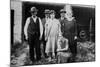 Family Standing in Front of Garage, Ca. 1925-null-Mounted Photographic Print