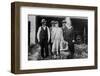 Family Standing in Front of Garage, Ca. 1925-null-Framed Photographic Print