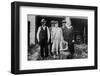 Family Standing in Front of Garage, Ca. 1925-null-Framed Photographic Print