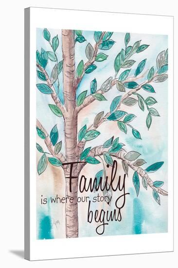 Family Tree 2-Beverly Dyer-Stretched Canvas