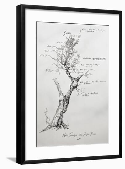 Family Tree of Giacomo Puccini-null-Framed Giclee Print