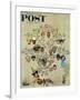 "Family Tree" Saturday Evening Post Cover, October 24,1959-Norman Rockwell-Framed Giclee Print