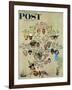 "Family Tree" Saturday Evening Post Cover, October 24,1959-Norman Rockwell-Framed Giclee Print