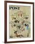 "Family Tree" Saturday Evening Post Cover, October 24,1959-Norman Rockwell-Framed Giclee Print