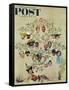 "Family Tree" Saturday Evening Post Cover, October 24,1959-Norman Rockwell-Framed Stretched Canvas