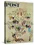 "Family Tree" Saturday Evening Post Cover, October 24,1959-Norman Rockwell-Stretched Canvas