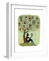 Family Tree-Richard Faust-Framed Premium Giclee Print