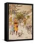 Family Trudging in Snow with Their Christmas Tree-Bettmann-Framed Stretched Canvas