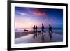 Family Walk on the Beach at Sunset-Michal Bednarek-Framed Photographic Print