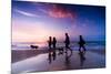 Family Walk on the Beach at Sunset-Michal Bednarek-Mounted Photographic Print