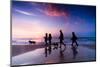 Family Walk on the Beach at Sunset-Michal Bednarek-Mounted Photographic Print