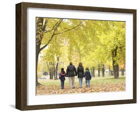 Family Walking in the Park-null-Framed Photographic Print