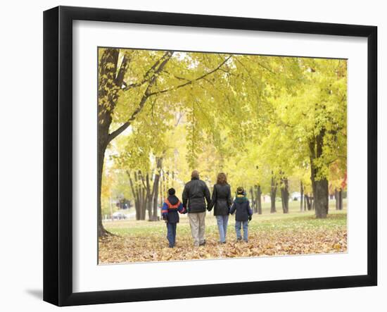 Family Walking in the Park-null-Framed Photographic Print