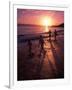 Family Walking on Beach at Dusk, HI-Mark Gibson-Framed Photographic Print