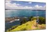 Family Walking on Tapeka Point, Russell, Northland Region, North Island, New Zealand, Pacific-Matthew Williams-Ellis-Mounted Photographic Print