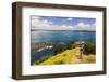 Family Walking on Tapeka Point, Russell, Northland Region, North Island, New Zealand, Pacific-Matthew Williams-Ellis-Framed Photographic Print