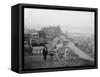 Family Walks on the Heights of Quebec City, Le Chateau Frontenac in the Background, 1910-null-Framed Stretched Canvas