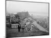 Family Walks on the Heights of Quebec City, Le Chateau Frontenac in the Background, 1910-null-Mounted Art Print