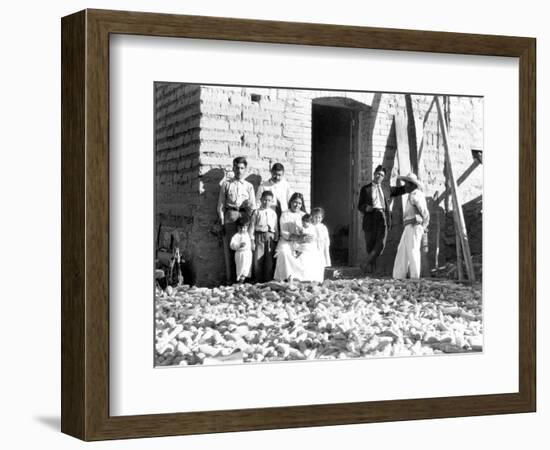 Family with Corn, State of Veracruz, Mexico, 1927-Tina Modotti-Framed Photographic Print