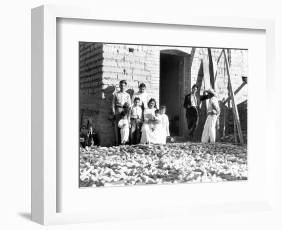 Family with Corn, State of Veracruz, Mexico, 1927-Tina Modotti-Framed Photographic Print