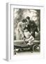 Family with Soap Box Racer-null-Framed Art Print