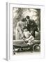 Family with Soap Box Racer-null-Framed Art Print