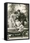 Family with Soap Box Racer-null-Framed Stretched Canvas