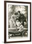 Family with Soap Box Racer-null-Framed Art Print