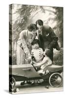 Family with Soap Box Racer-null-Stretched Canvas