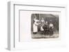 Family with Three Dogs and a Servant-null-Framed Photographic Print