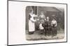 Family with Three Dogs and a Servant-null-Mounted Photographic Print