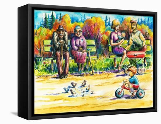 Family-DannyWilde-Framed Stretched Canvas
