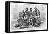 Famine Victims, India, 1895-Charles Barbant-Framed Stretched Canvas