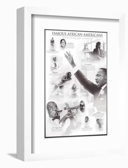 Famous African-Americans-null-Framed Premium Giclee Print