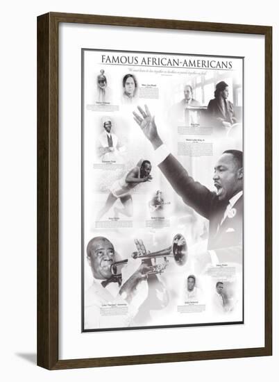 Famous African-Americans-null-Framed Premium Giclee Print