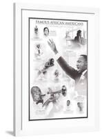 Famous African-Americans-null-Framed Art Print