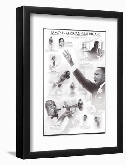 Famous African-Americans-null-Framed Art Print