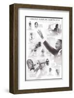 Famous African-Americans-null-Framed Art Print