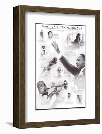 Famous African-Americans-null-Framed Art Print