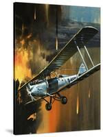 Famous Aircraft and Their Pilots: de Havilland Gipsy Moth - Jean Batten-Wilf Hardy-Stretched Canvas