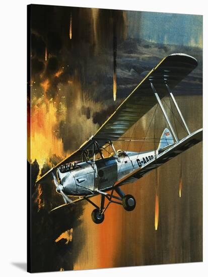 Famous Aircraft and Their Pilots: de Havilland Gipsy Moth - Jean Batten-Wilf Hardy-Stretched Canvas