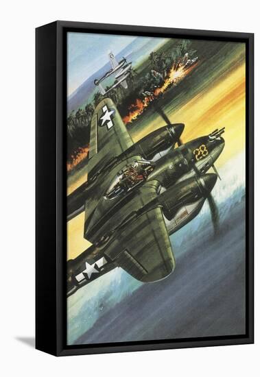 Famous Aircraft and Their Pilots: Lockheed Lightning - Major Richard I. Bong-Wilf Hardy-Framed Stretched Canvas