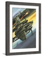 Famous Aircraft and Their Pilots: Lockheed Lightning - Major Richard I. Bong-Wilf Hardy-Framed Giclee Print
