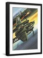 Famous Aircraft and Their Pilots: Lockheed Lightning - Major Richard I. Bong-Wilf Hardy-Framed Giclee Print