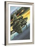 Famous Aircraft and Their Pilots: Lockheed Lightning - Major Richard I. Bong-Wilf Hardy-Framed Giclee Print