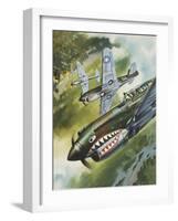 Famous Aircraft and their Pilots-Wilf Hardy-Framed Giclee Print