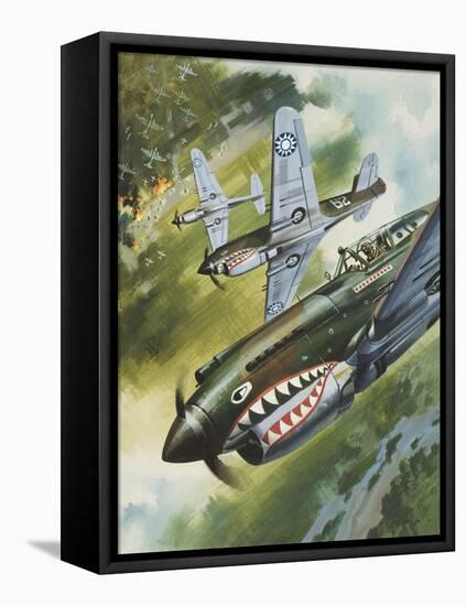 Famous Aircraft and their Pilots-Wilf Hardy-Framed Stretched Canvas